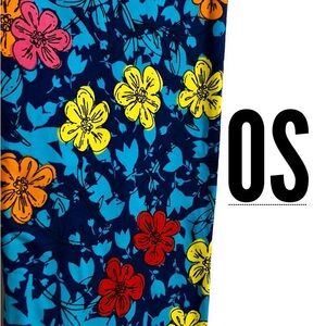LuLaRoe Floral Leggings - Blue, Yellow, Red, Pink OS NWT